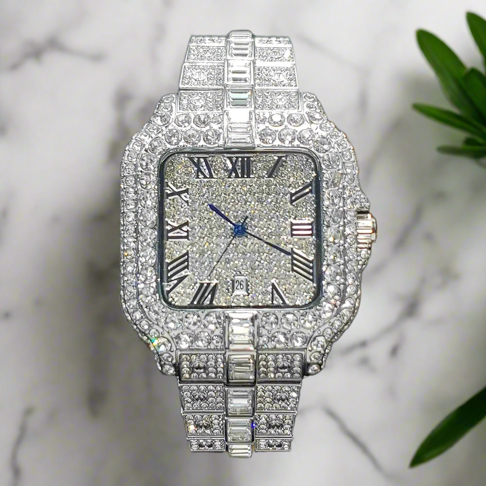 AP Diamond Watch Iced Fashion