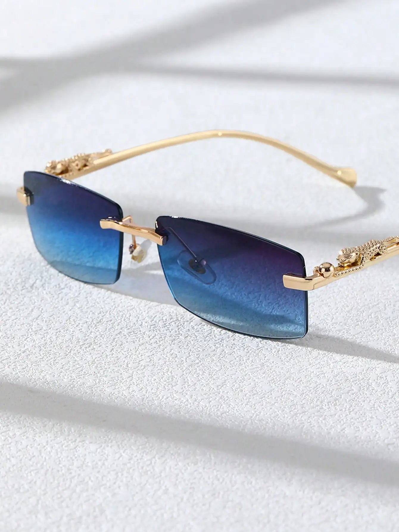 Gold Frame Fashion Glasses