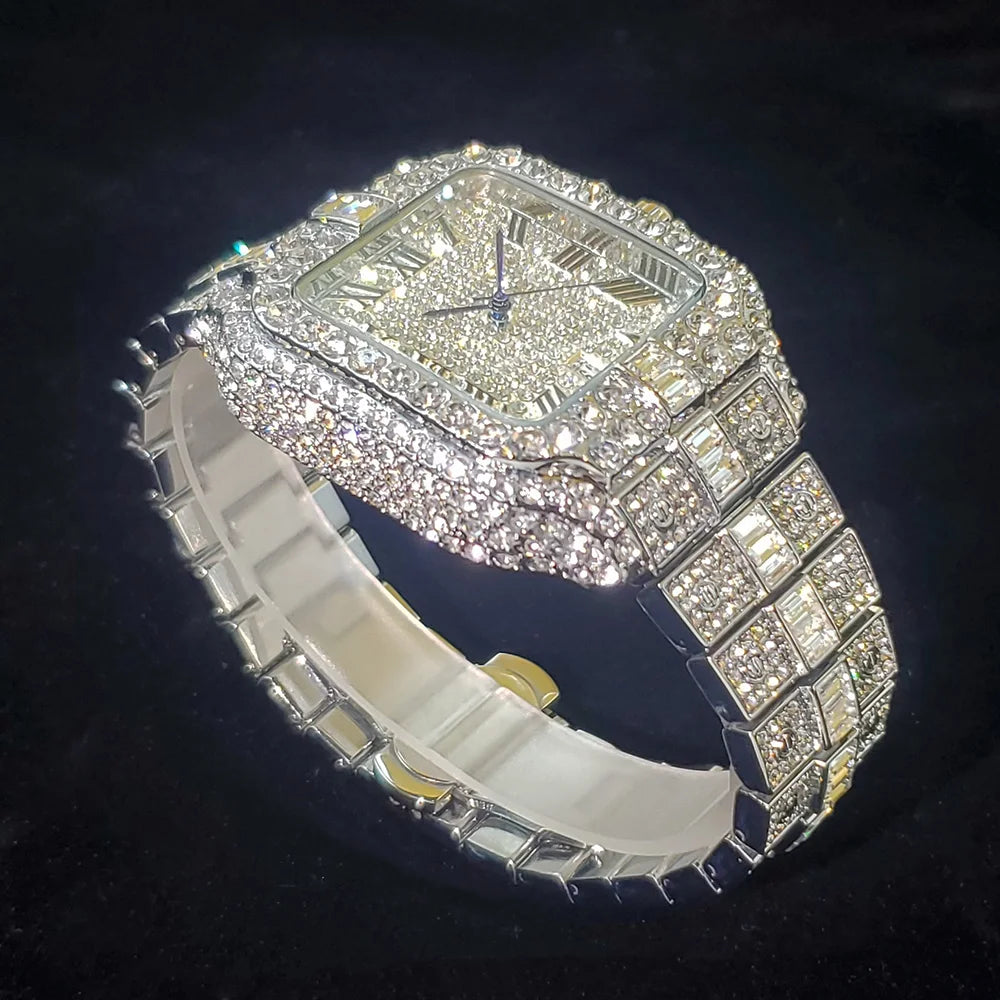 AP Diamond Watch Iced Fashion