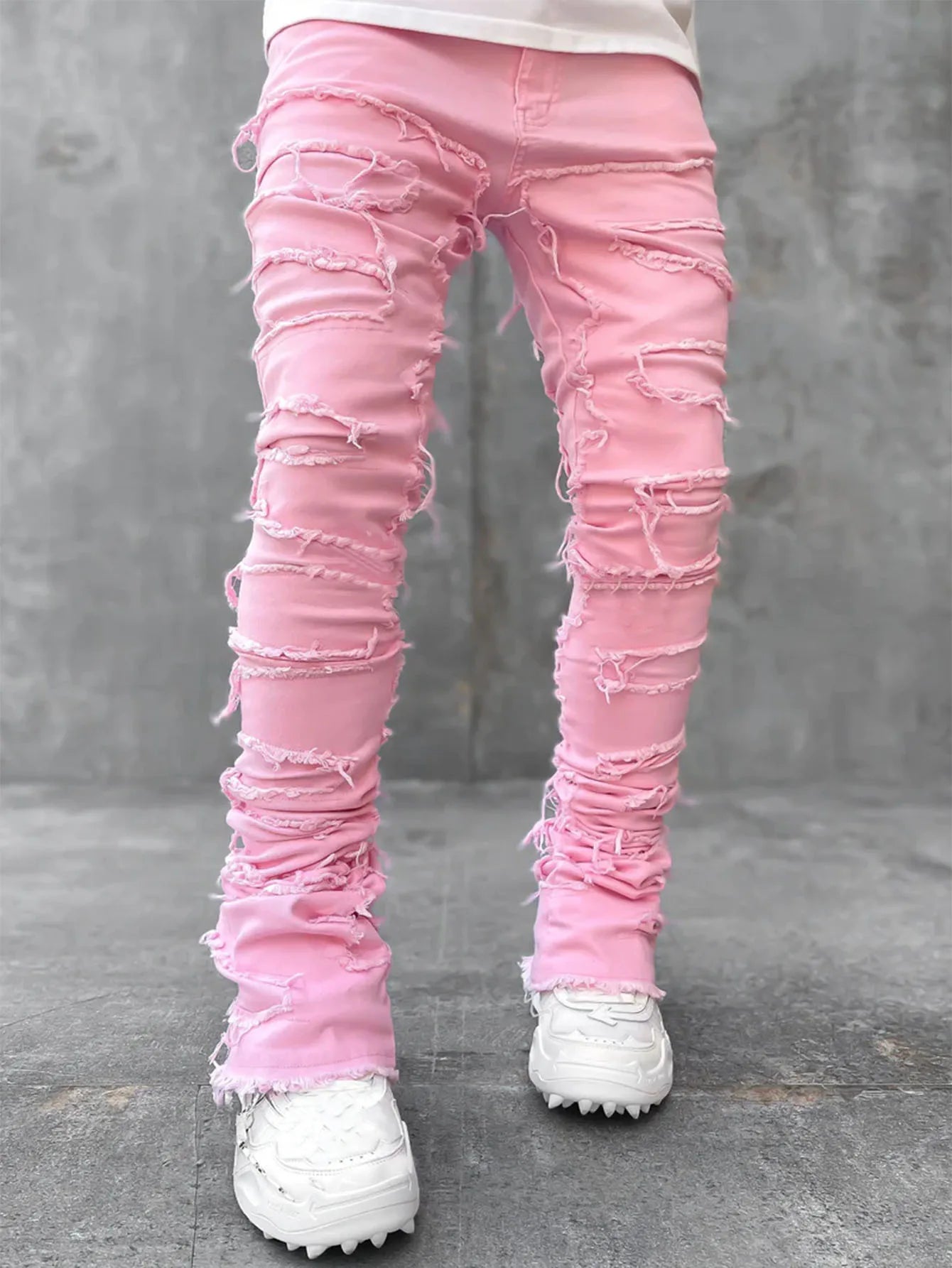 Vintage Stacked Denim Jeans