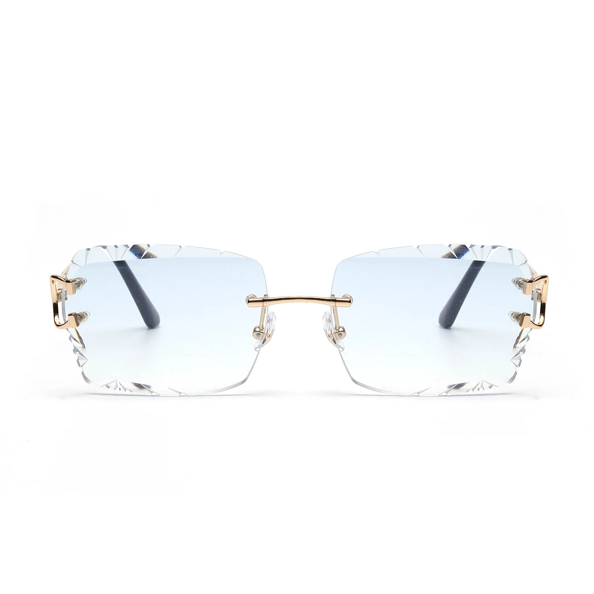 Rimless Diamond Cut Glasses