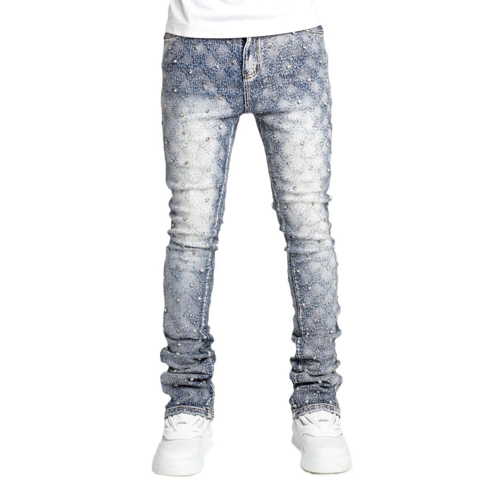 Diamond Pearls Denim Skinny Jeans