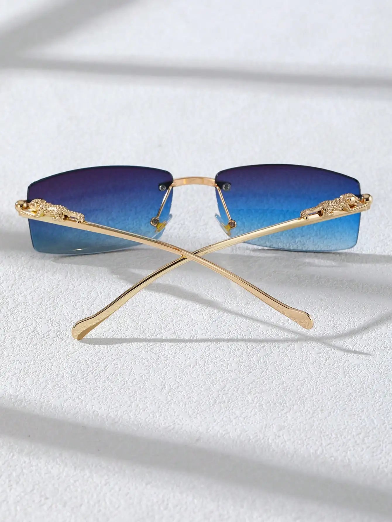 Gold Frame Fashion Glasses