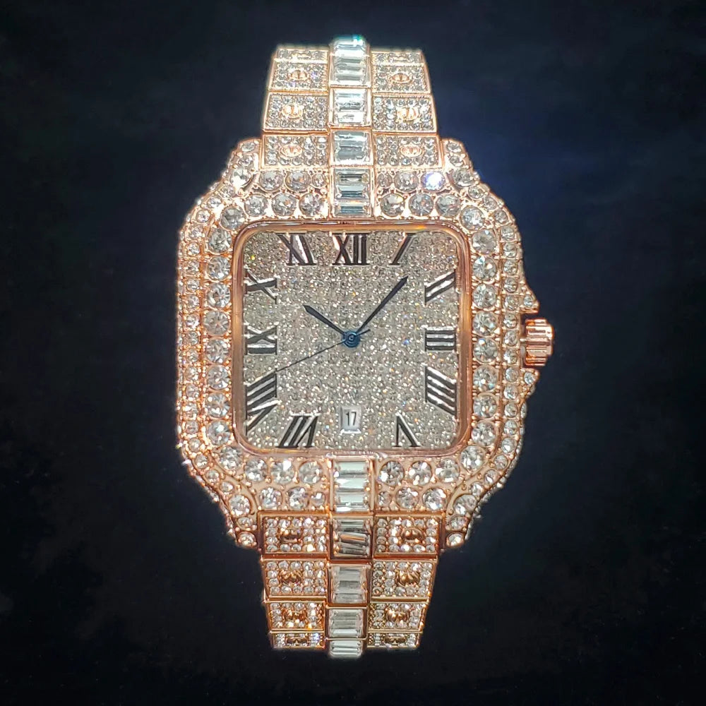 AP Diamond Watch Iced Fashion