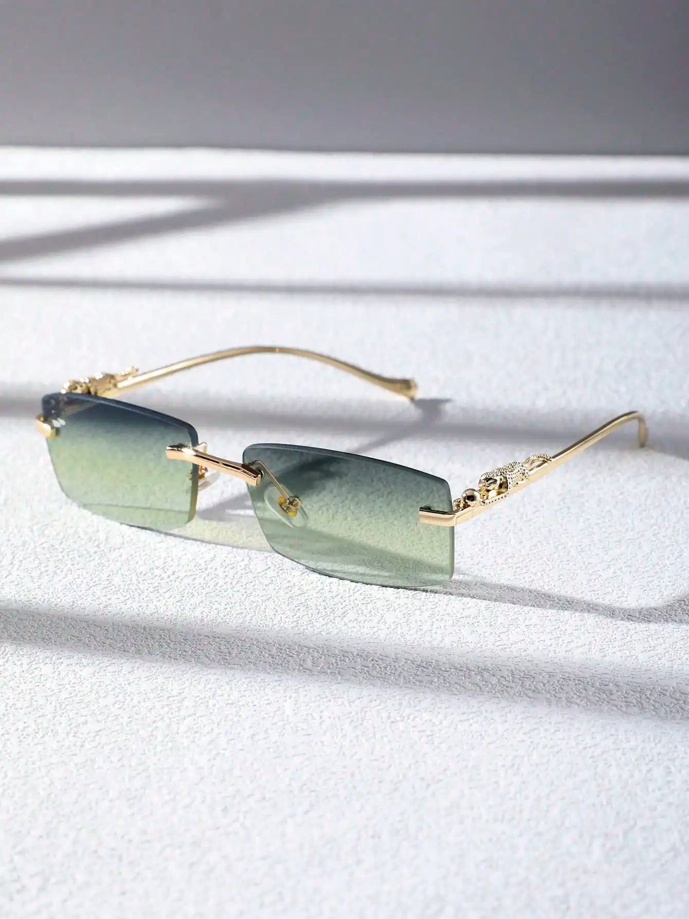 Gold Frame Fashion Glasses