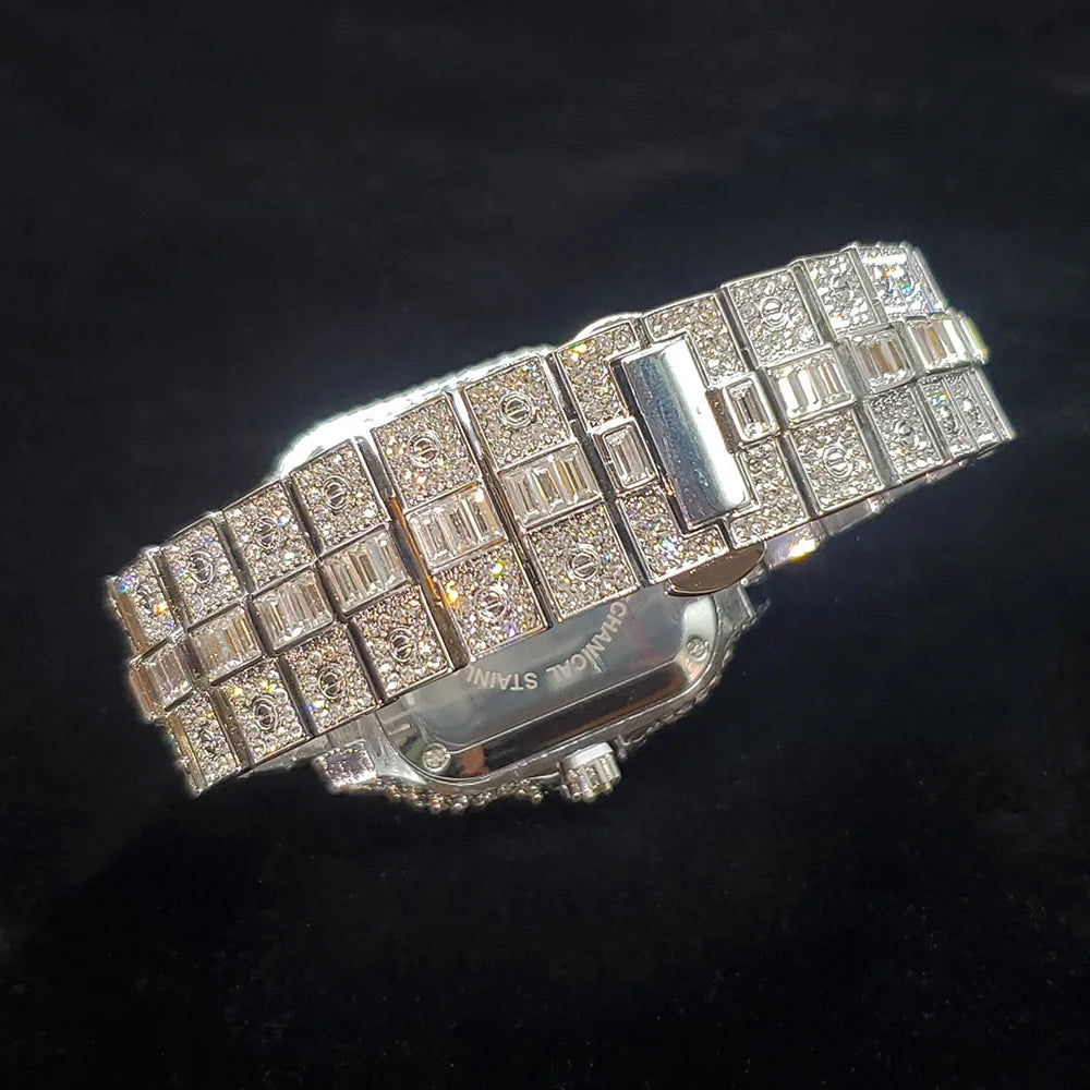 AP Diamond Watch Iced Fashion