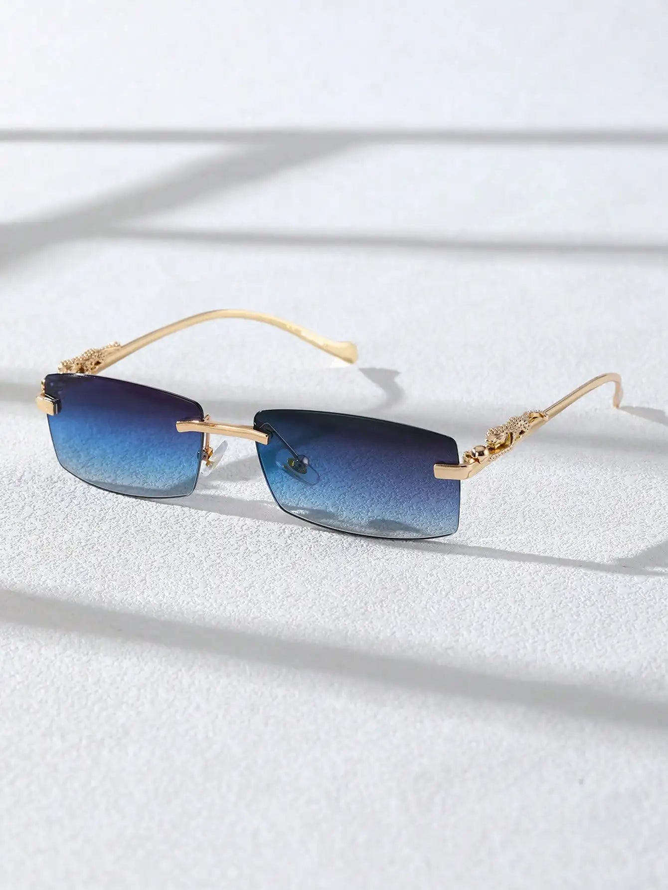 Gold Frame Fashion Glasses