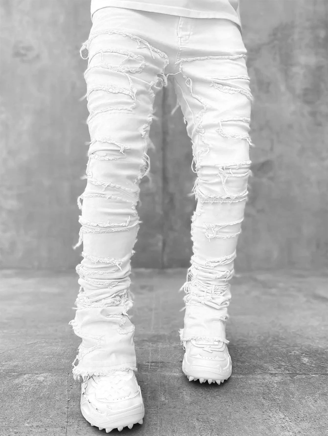 Vintage Stacked Denim Jeans