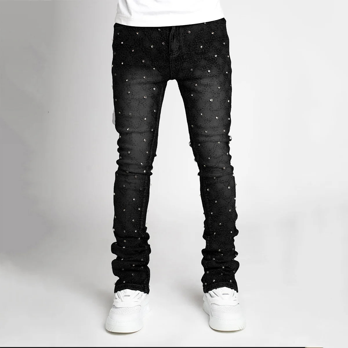 Diamond Pearls Denim Skinny Jeans