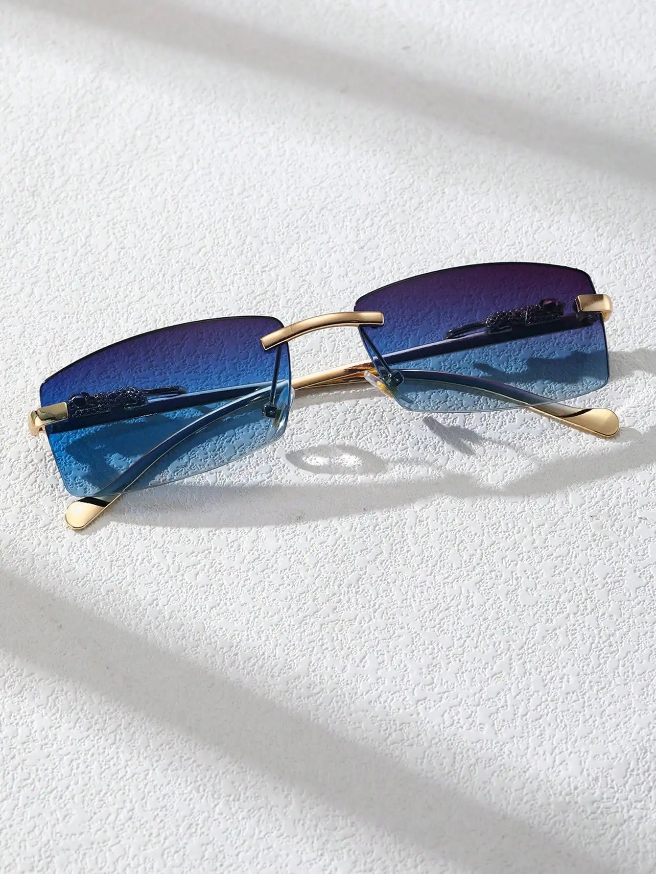 Gold Frame Fashion Glasses