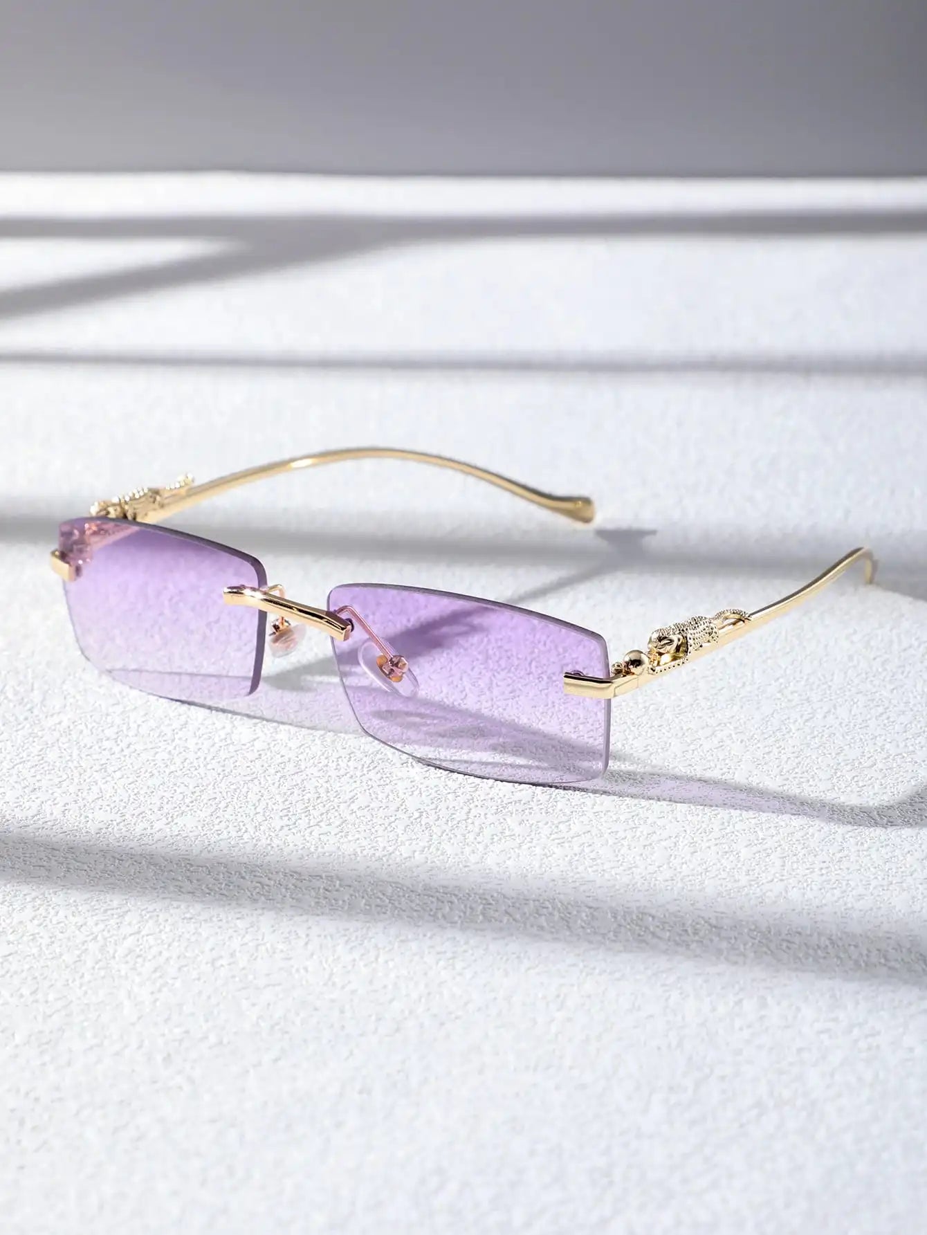 Gold Frame Fashion Glasses