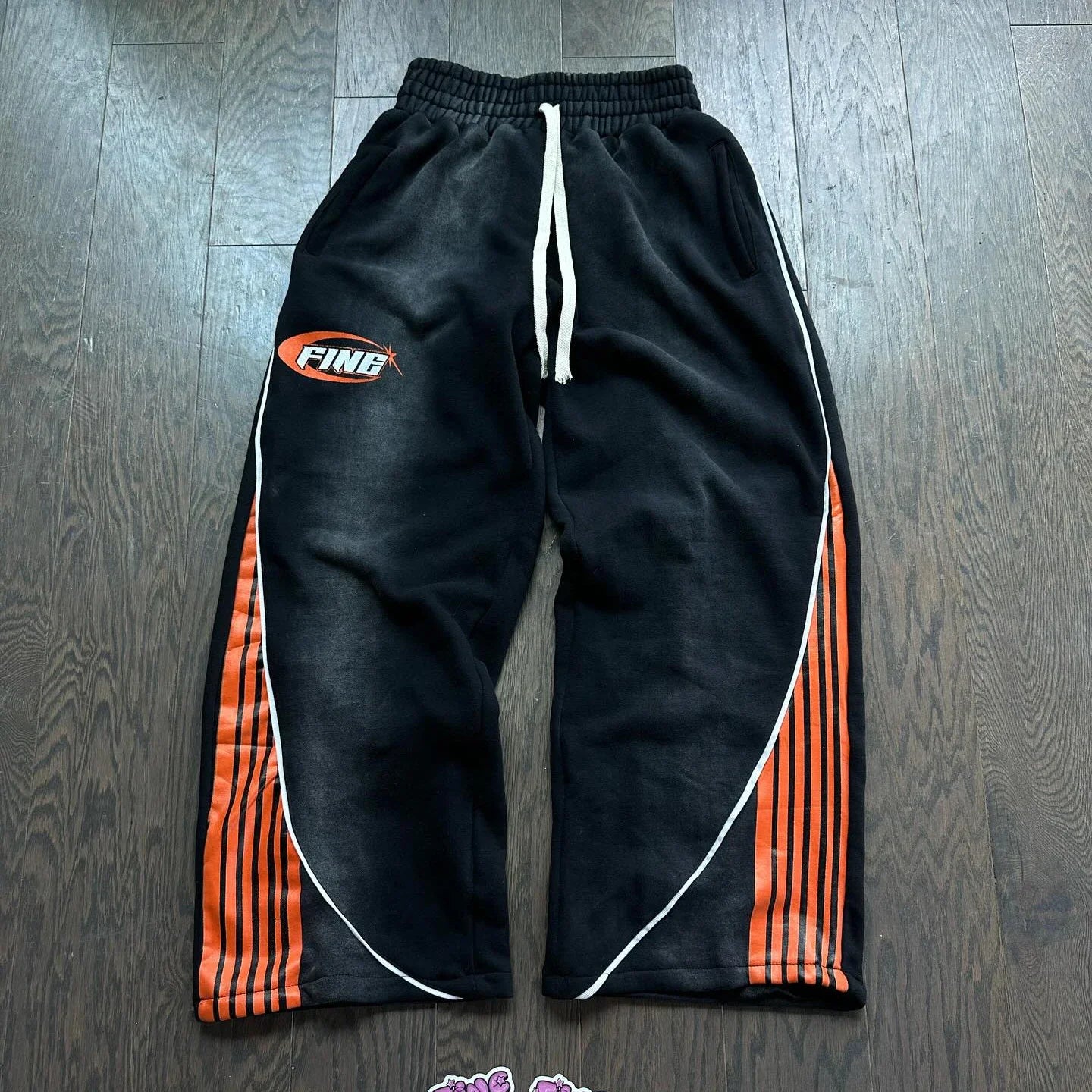 Drawstring Sweatpants Oversize Cargo